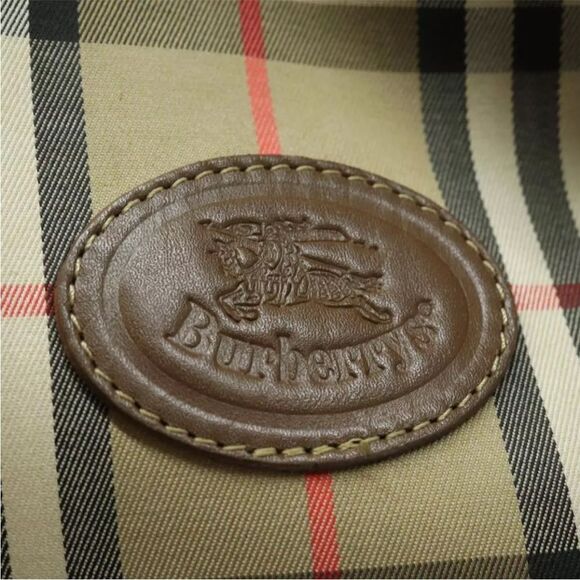 BURBERRYS Nova Check Canvas Leather Bucket Shoulder Bag 💼 - Picture 5 of 15